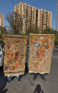 تابلوفرش سلاطین ابریشم