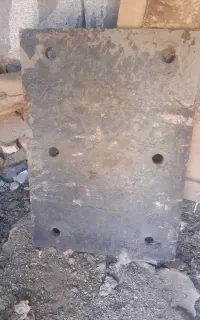صفحه آهن  ۴۰در ۶۰. با قطر ۲۰ میل و ۱۵ میل