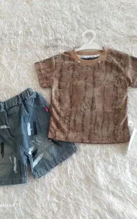 ست پسرانه وارداتی سایز ۱تا۵سال در دورنگ