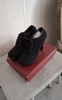 کفش نیم بوت پاشنه دار عرفان سایز38 نو