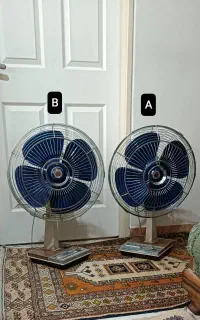 ۲ عدد پنکه رومیزی قدیمی توشیبا