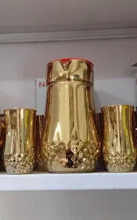 پارچ لیوان طلایی