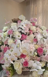 سبد گل بزرگ طبیعی
