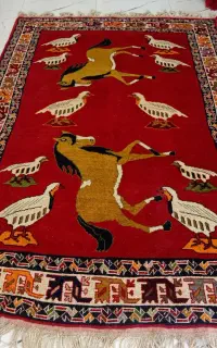 یک تخته فرش ۴ متری قشقایی دستباف قدیمی