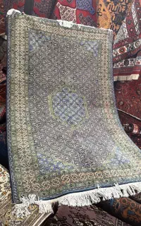 قالیچه دستی باف کرک ابریشم بافت اردبیل