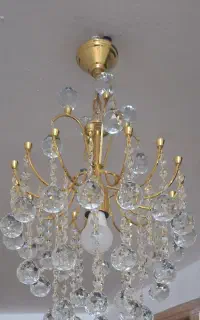 لوستر آبکاری کریستالی راهرو پذیرایی آشپزخانه