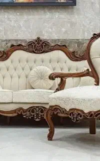 مبل استیل سلطنتی و کلاسیک راحتی مدل افسون