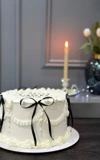 کیک تولدوکافه ای