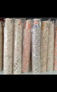 شات قهوه و لیوان کاغذی