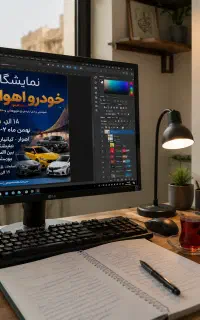 طراحی پوستر ، بنر ، کتیبه ، آگهی ترحیم