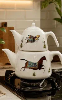 کتری و قوری چینی سرامیک (ارسال رایگان کل ایران)