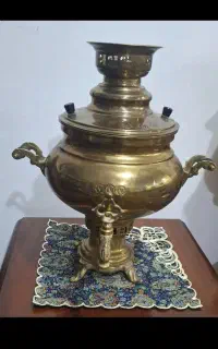 سماور ذغالی عتیقه برنجی