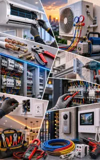 برقکار صنعتی و ساختمانی،تعمیرات و نصب کولر اسپلیت