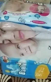 پوشک بارلی اقتصادی سایز۲ با دستمال مرطوب