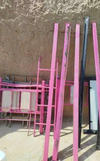 تخت فلزی سالم دو طبقه با تشک فنری