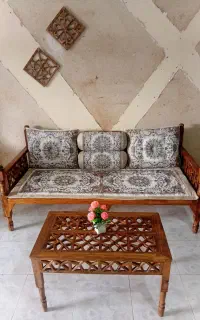 شاه نشین سنتی ۵ تیکه ، پشتی دیواری