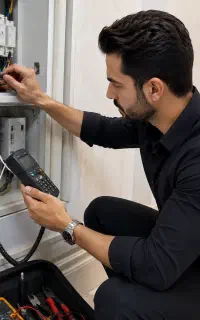 عیبیابی برق وتلفن فوری/اتصالی برقکار برق کار برقکش