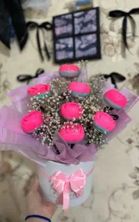 دسته گل شمعی