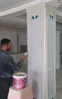 رنگ کاری ونقاشی ساختمان و درب ونقاشی کناف وپتینه
