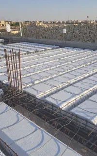 اجرای سقف تیرچه/آرماتوربندی/قالب بندی سنتی و بتنی