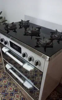 اجاق‌گاز طرح فر صحفه شیشه ای در حدنو