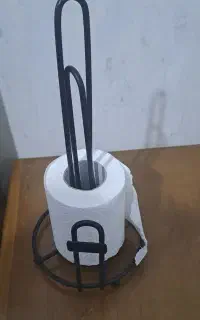 ۲ عدد پایه فلزی رول دستمال لوله ای