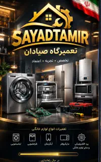 مرکز تخصصی خدمات لباسشویی و ظرفشویی صیادان در محل