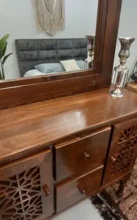 آیینه و کنسول تمام چوب دست ساز هنری و خاص و شیک