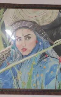 رنگ  تابلو نقاشی دختر جنوبی