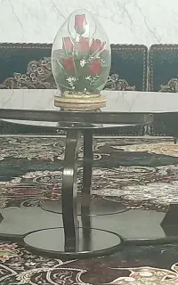 میز عسلی شیشه ای