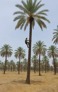 ماهر نخل در باغ و منزل  . ..