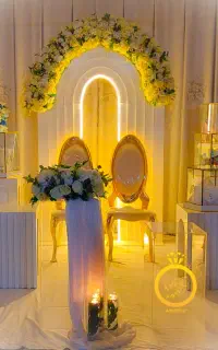 تشریفات بله برون عقد عروسی بادکنک آرایی دکور ساحلی