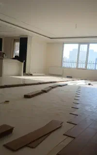 نصب  واجرای پارکت قرنیز کف پوش ماربل وترمو وال