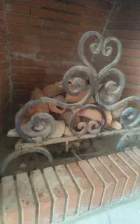 شعله و سبد شومینه