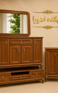 میز کنسول و میز تلویزیون طرح چوب