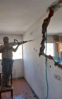 تخریب بنایی خرده کاری نرمه کشی کاشی کاری سرامیک