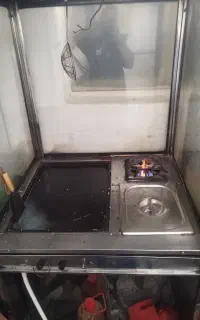فر ساندویچی استیل تابه چدنی