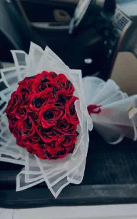 دسته گل روبانی