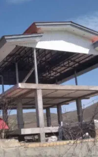 اجرای جوشکاری شیروانی اسکلت آلاچیق راویز فلاشینگ..