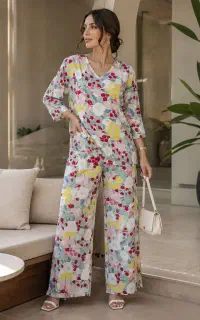 ست زنانه نخی نگین دار