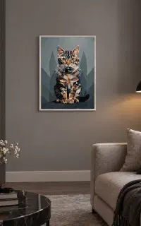 نقاشی گربه
