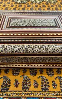 صندوقچه خاتم کاری کاملا نو و سالم