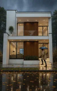 نقشه کشی ویلا طراحی سازه نما کلبه معماری ساختمان