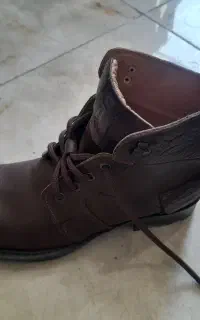 بوت قهوه ای چرم سایز ۴۱