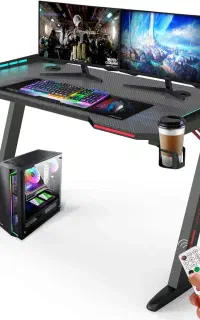 میز گیمینگ Z شکل ۱۲۰ سانتی با ریموت کنترل