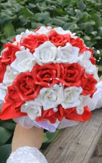 دسته گل رز