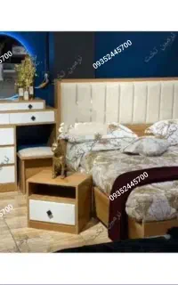 تخت خواب تمام چوب .    نیلـوفر*
