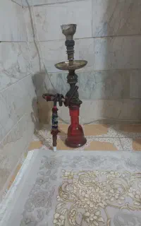قلیون تنه چوبی گردو طم واز دوسیب هست
