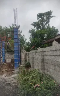 آرماتوربندی، بلوک چینی، بتن ریزی