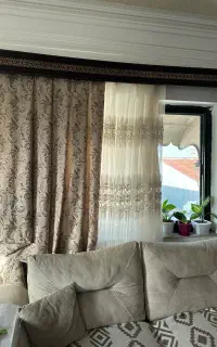 پرده سالن با کتیبه ۲عدد.پرده اتاق خواب ۱عدد